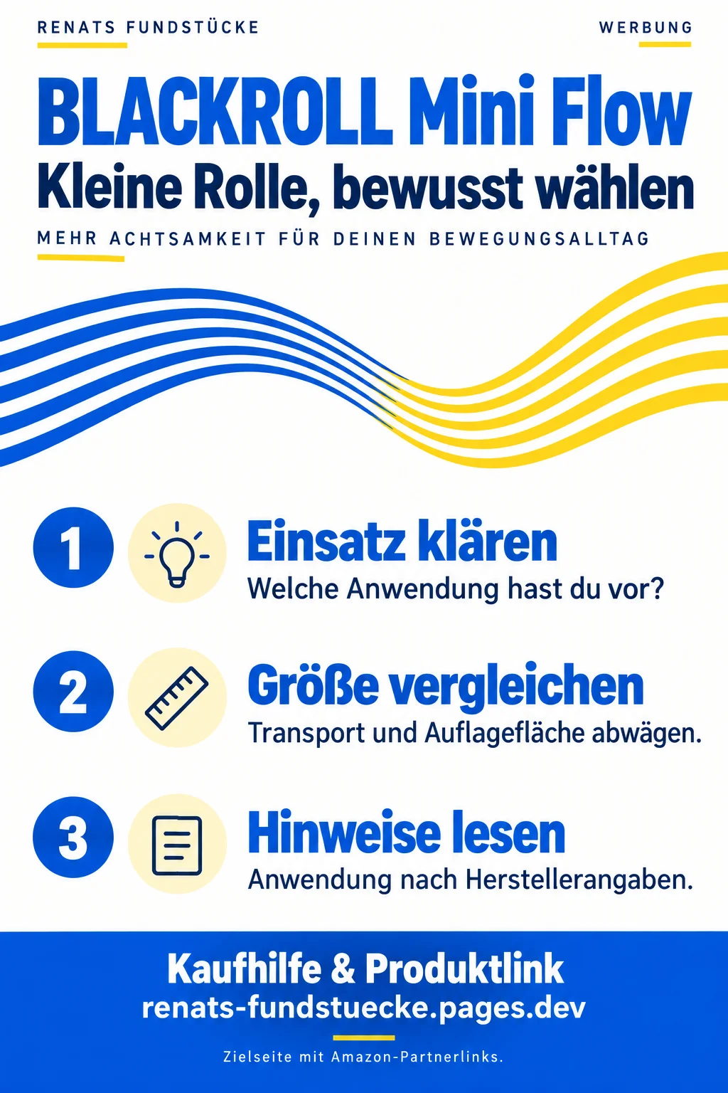 Kaufhilfe zu BLACKROLL Mini Flow; Symbolgrafik, keine Produktabbildung