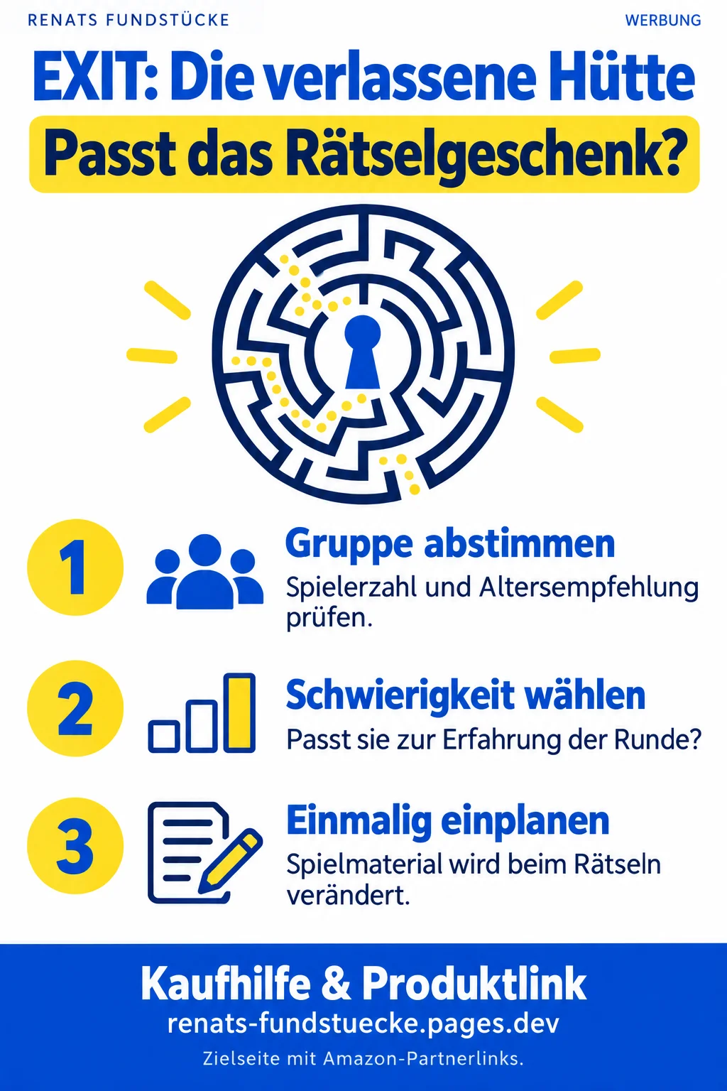Kaufhilfe zu EXIT: Die verlassene Hütte; Symbolgrafik, keine Produktabbildung