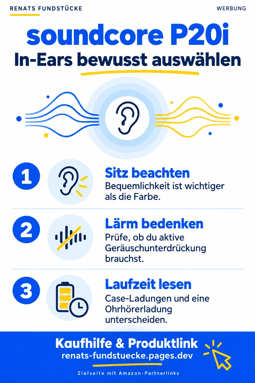 Kaufhilfe zu soundcore P20i; Symbolgrafik, keine Produktabbildung